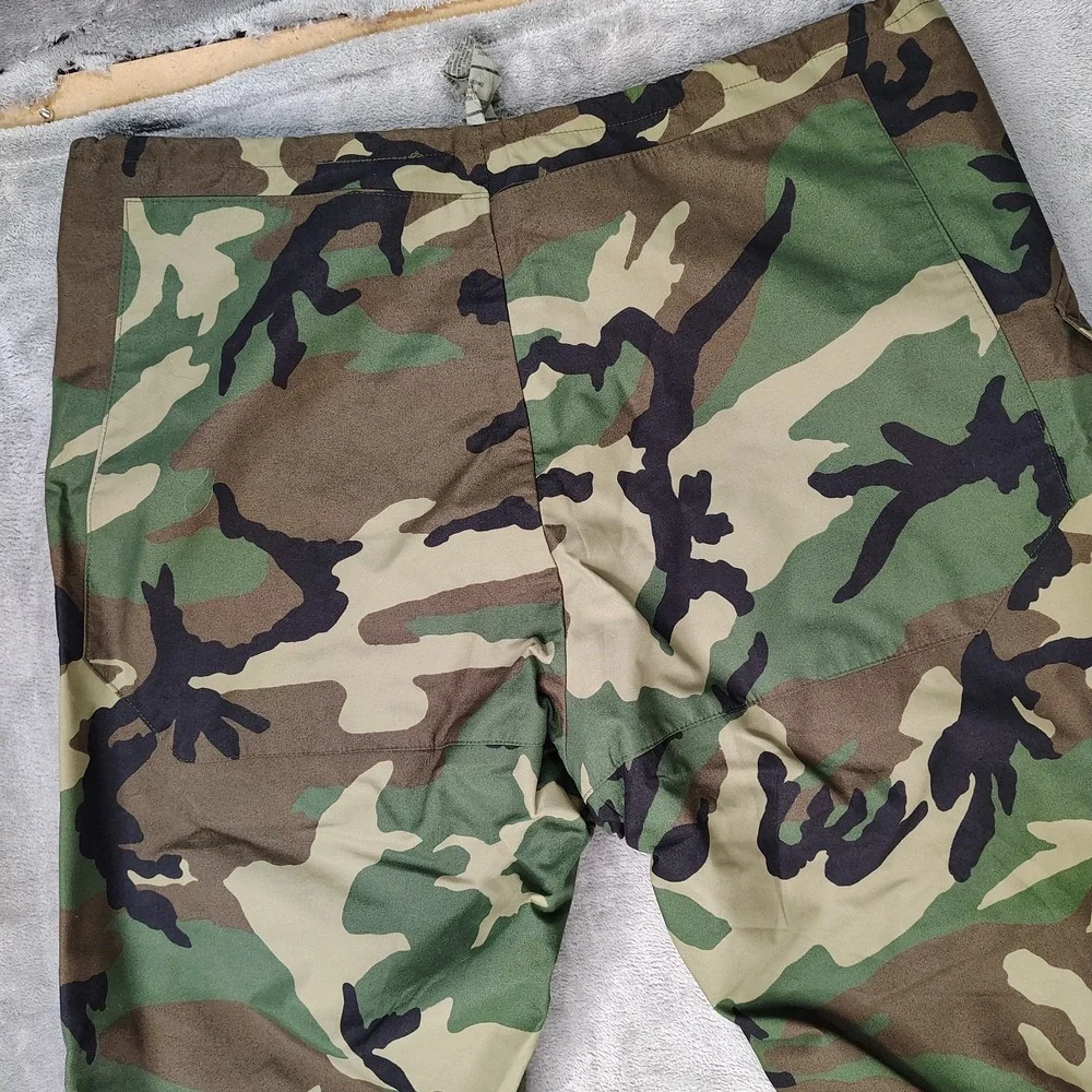 US Military Pants Men Large Short Woodland Rain Pants Gore Extended Cold Weather
